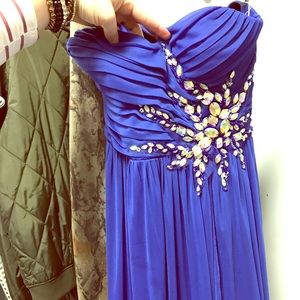 Royal Blue Chiffon Gown